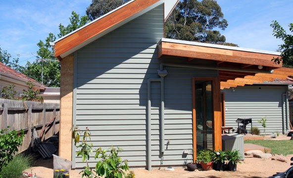 Timber-lined extension by Hermes Building